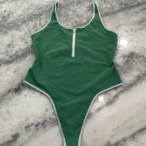 ALO Yoga Supernova Green Bodysuit